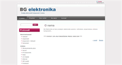 Desktop Screenshot of bgelektronika.com